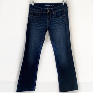 AEO Frayed Hem Slim Boot Jeans